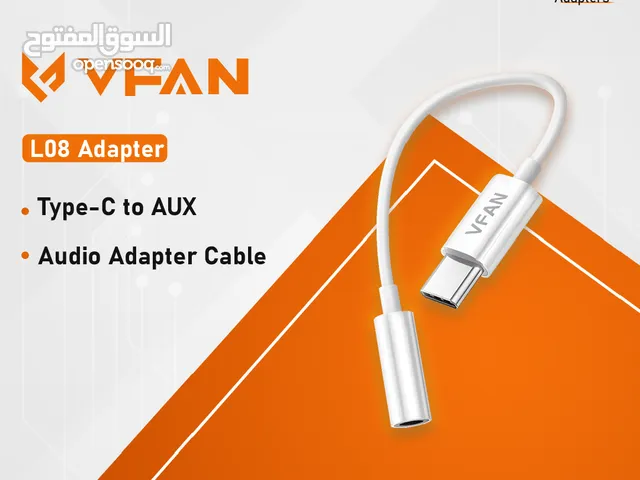 تحويله كيبل صوتيات   Type-C VFan L08 Adapter Audio Aux