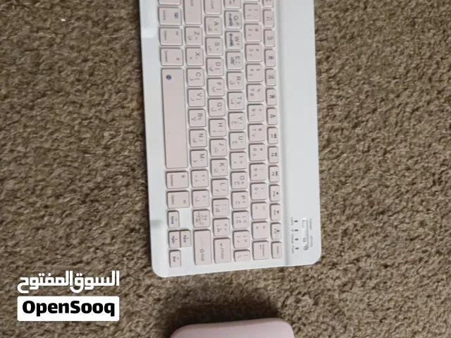 ماوس وكيبورد بلوتوث لون وردي شغال 100%