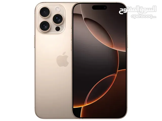 iPhone 16 Pro Max 256GB نسخة الشرق الأوسط جديد بدون كرتونة