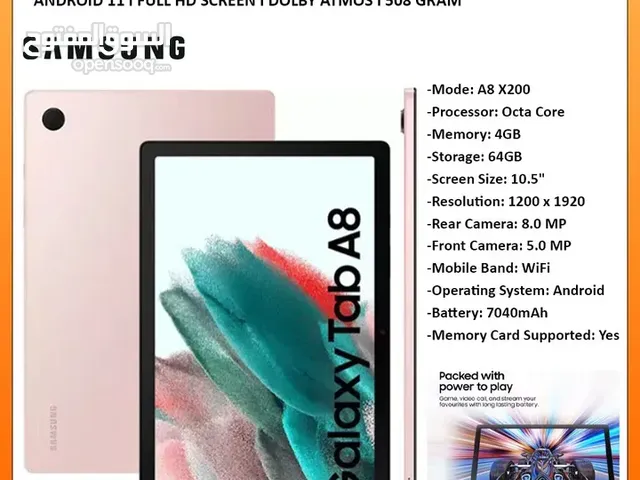 Samsung Tab A8 X200 WiFi 64GB ll Brand-New ll