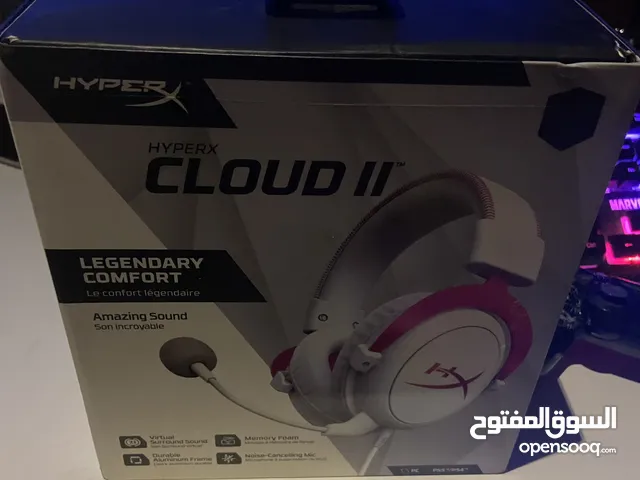 HyperX Cloud II الون أبيض نادر حالة شبه جديدة للبيع أقل من سعر السوك
