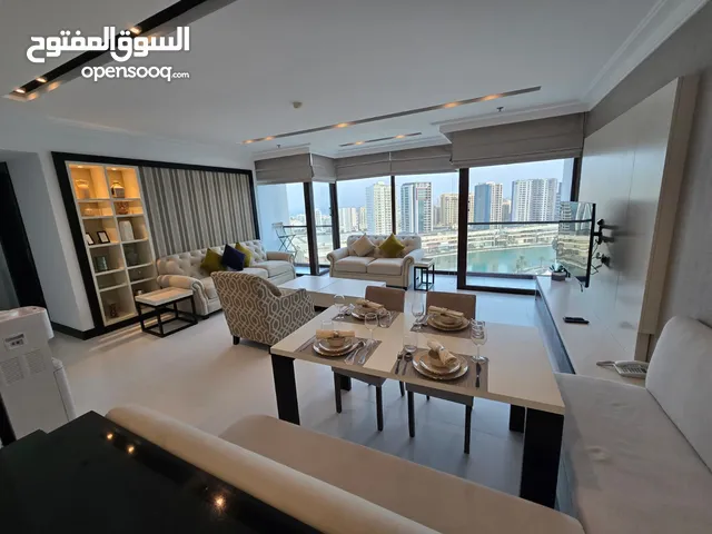 “Luxury 2BHK Apartment  Sea View, Furnished, Pool, Jacuzzi, Cinema & Gym – Amwaj
