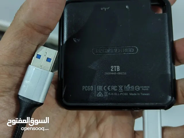 هاردسكات خارجية SSD سعة 2 تيرا معبيات العاب PS4