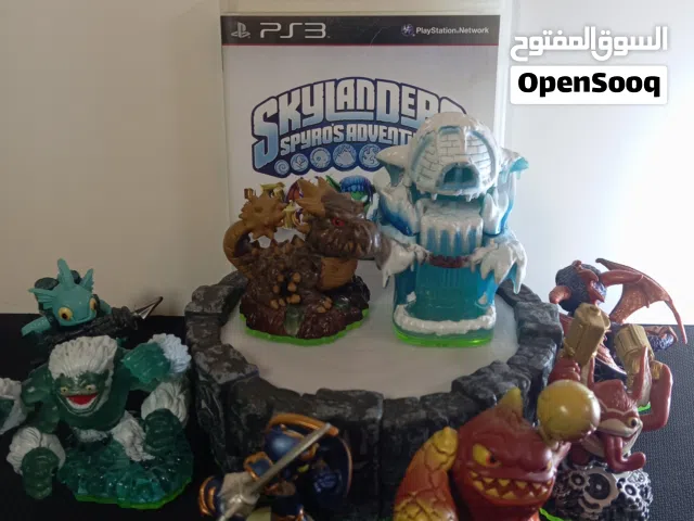 PS3 Skylanders Starter Pack + 8 Figures (Complete Wireless Set) Rare Dongle included !