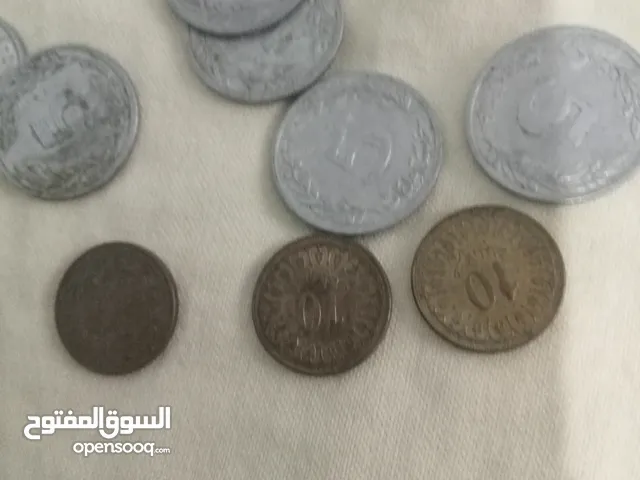 قطع نقدية من فئة 5مليمات تونسية و10مليمات للبيع