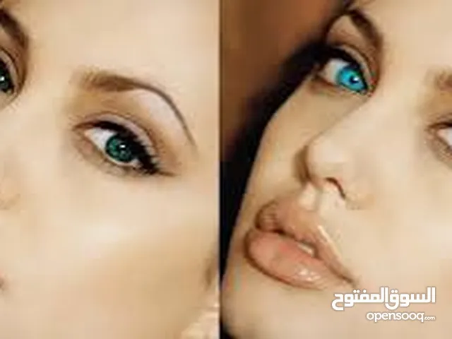 طقم لينسس لينسيس طبي   تغير لون بؤبؤ  العيون ازرق او اخضر