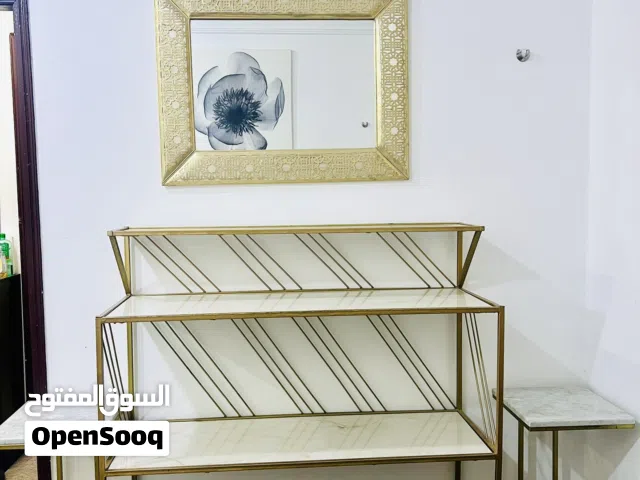 Console table with mirror