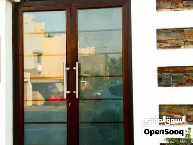 Aluminum doors and windows glass