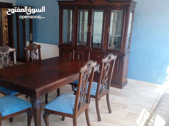 طاوله سفره وبوريه خشب تفصيل للبيع