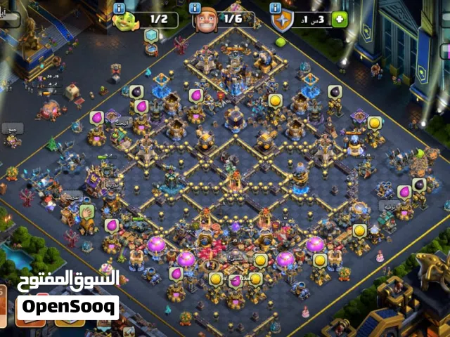 حساب كلاش اوف كلانس تاون 18 برو ماكس VIP