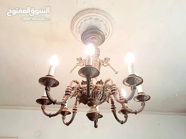 نجفة 8 لمبة ستيل نحاس 100 % تقيل صب وليس مواسير .. طراز فرنساوى
