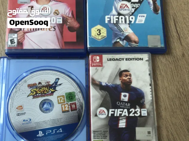 للبيع بحالة ممتازة Nintendo Switch و PS4 ألعاب