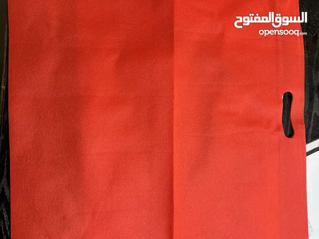كيس شنطة لون احمر اكياس قماش
