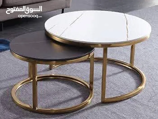 طربيزات وسطية وجانبية خشب ورخام
