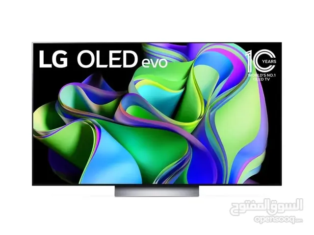 شاشة جديدة غير مستخدمة ابداً LG OLED C3 55 inch مع سماعات مجاناً