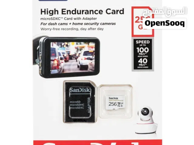 Sandisk High Endurance MicroSD Card for Dash Cams and Security Cameras