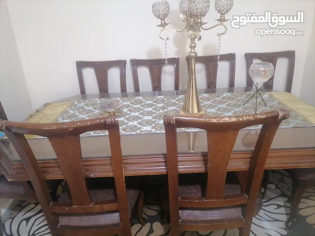 طاوله سفره 8 كراسي خشب ثقيل