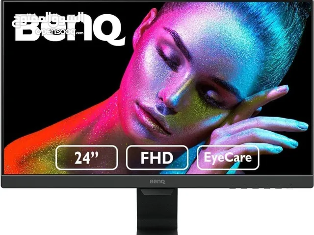 شاشة جيمينج 5GTG بتقنية العناية بالعين GW2480 مقاس 24 بوصة 60 هرتز مع مكبرات صوت بدقة FHD