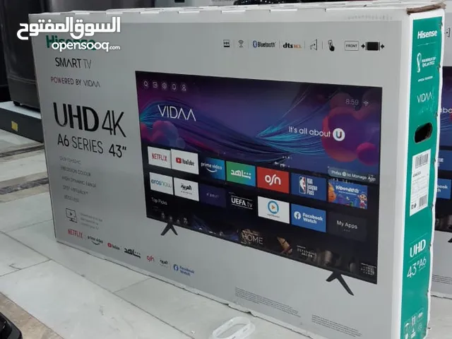 شاشة هايسنس 43 سمارت 4k توصيل مجاني