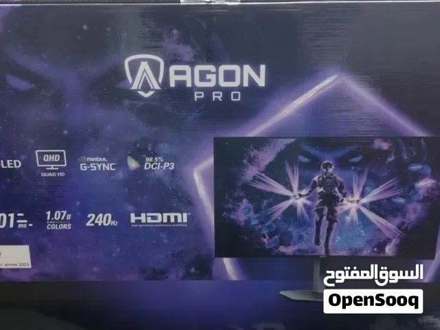 متوفر شاشة AOC AGON PRO OLED بتيجي 2K و240 هرتز ب470 ومتوفر شاشة AOC C27G2Z2 بتردد 250 هرتز ب160