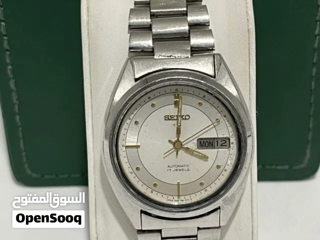 Vintage Seiko 5 Automatic – 17 Jewels  للبيع ساعة Seiko 5 Automatic الأصلية موديل فينتاج كلاسيكي