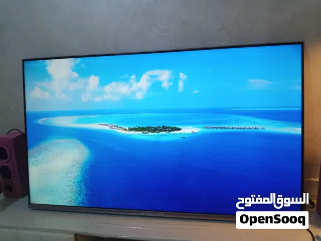 شاشة جينرال ڤيو حجم 55 انش فل سمارت تدعم خاصية 4k فريلمس رسيفر داخلي مع الريموت والقاعدة بسعر 160 د
