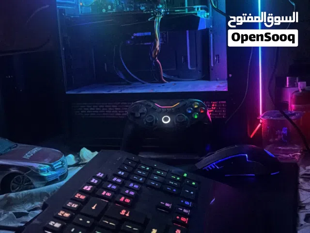 حاسبه مستعمله ستعمال قليل بيه كارتRX590XFX8GB بقوت ال3050  سعر410وبيه مجال او مراوس بدراجه