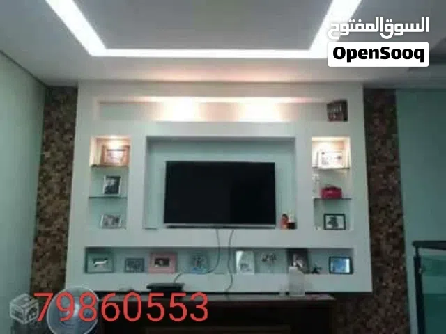 اعمال دهانات وديكورات دخلي وخارجي وتركيب جبس بورد وسمنت بورد ورش خارجي وعزل الاسطح ووتر بروف تركيب