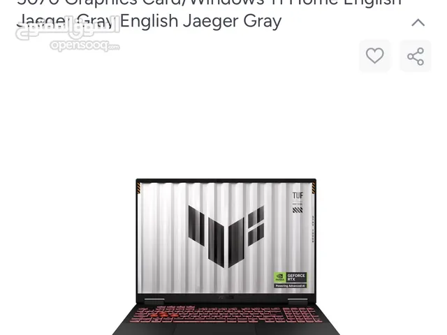 لابتوب اسوس قيمنق استخدام شهر فقط   TUF A16 Gaming (2025) Laptop With 16-Inch