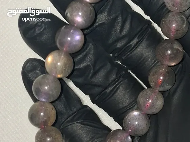سوارة حجر الطاؤوس النادر Rare Labradorite bracelet