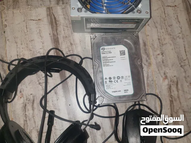هارد ديسك 500gbمع باور مع ماوس وسماعه ماركات سعر حرق