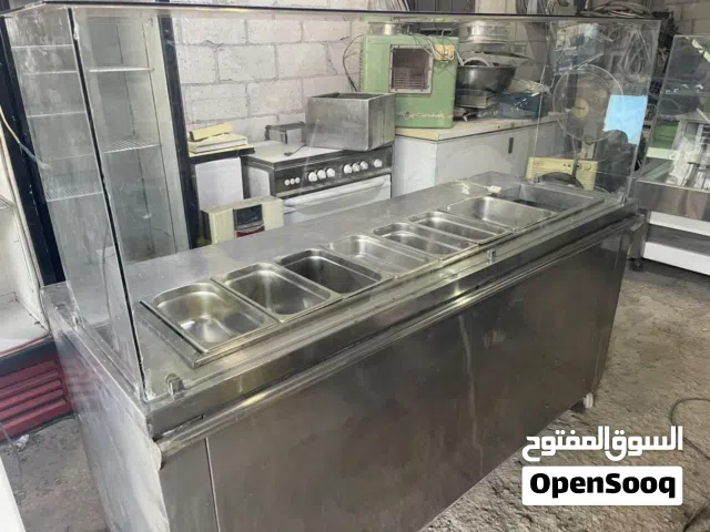 ثلاجة عرض سلطات بسطه سلطات ستايلس ستيل مع خزينه تبريد شغاله مية بالمية فحص تبريد ممتاز