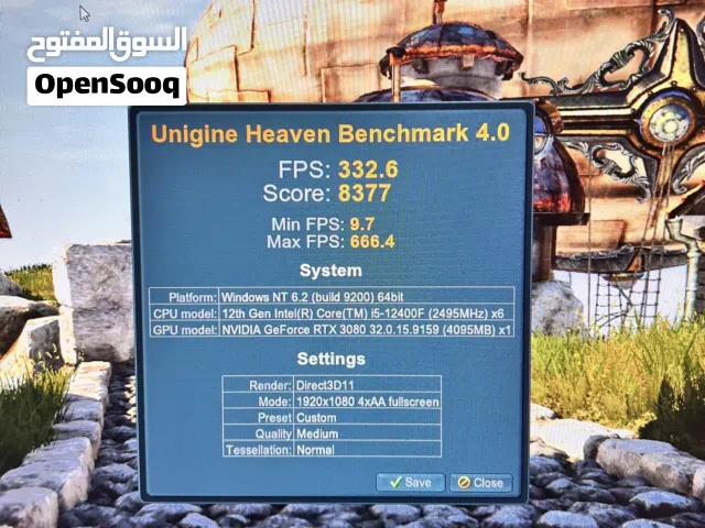 Only pc + benchmark Black pc zotac rtx 3080 ti