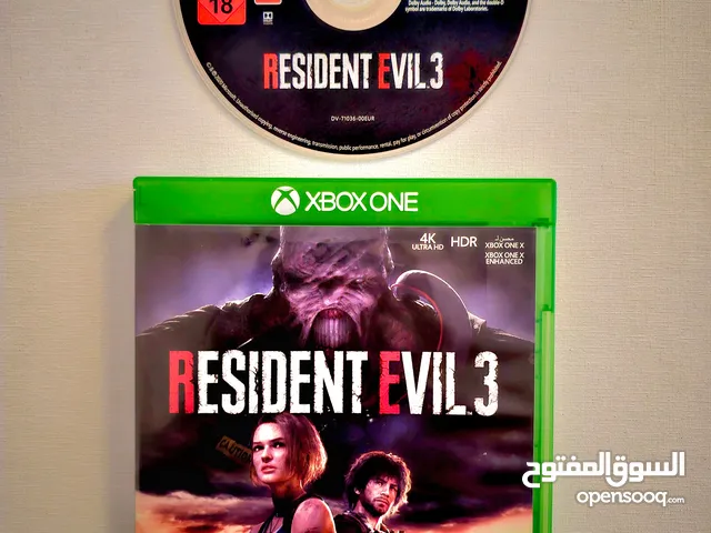 قرص ( رزدنت ايفل 3 ) RESIDENT EVIL 3 للاكسبوكس وان و الاكسبوكس سيريس ( اللعبة تدعم اللغة العربية)