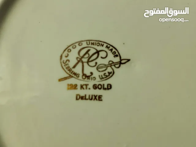 صحون مطلي ذهب عيار22 للبيع بسعر مغري كاملات ب15
