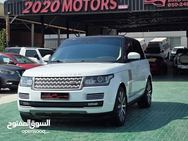 رنج روفر فوج سوبر شارج الموديل 2014 المواصفات: خليجية اللون: ابيض من الداخل بيج مع بني