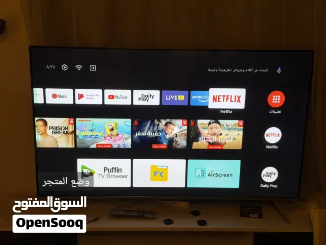 شاشة جديدة لم يتم استخدامها أبدا 4K 55 بوصة