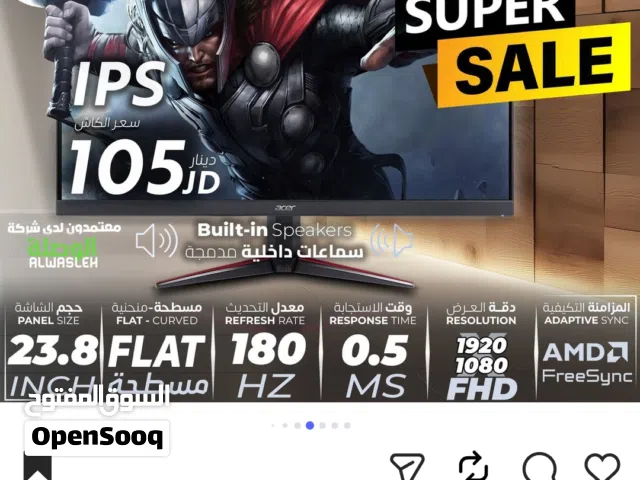 23.8" Acer monitors for sale  in Amman