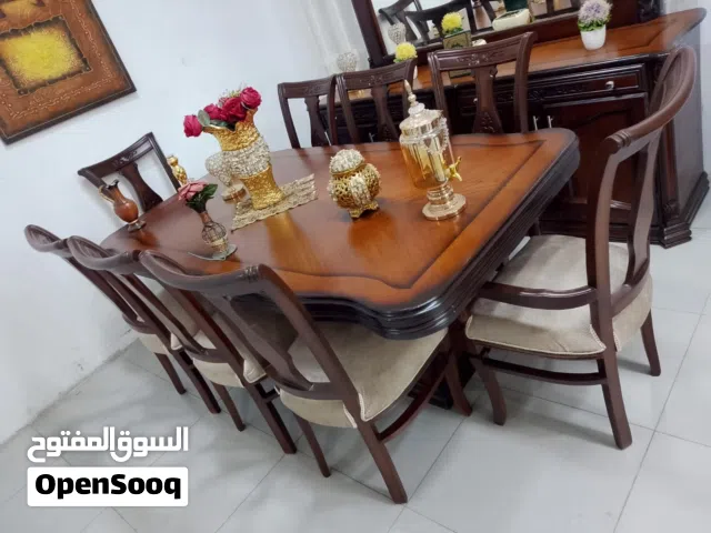 #_طاولة_سفره_مودن_تفصيل_كوالتي_عالي بحاله الوكاله استخدام مده قصيره وخشبها زان بالكامل ودهان جوزي