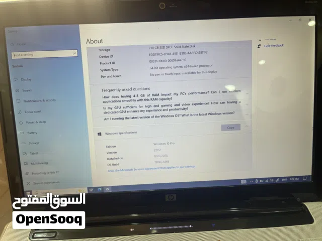 لابتوب HP بحالة ممتازة