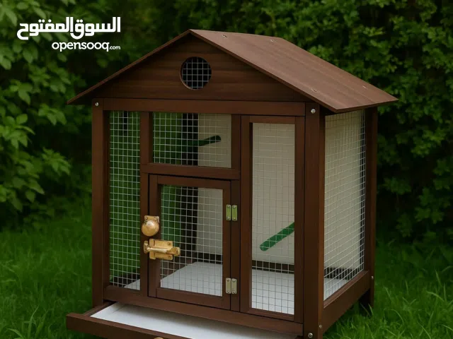 قفص طيور خشب تفصيل جديد فخم جدا