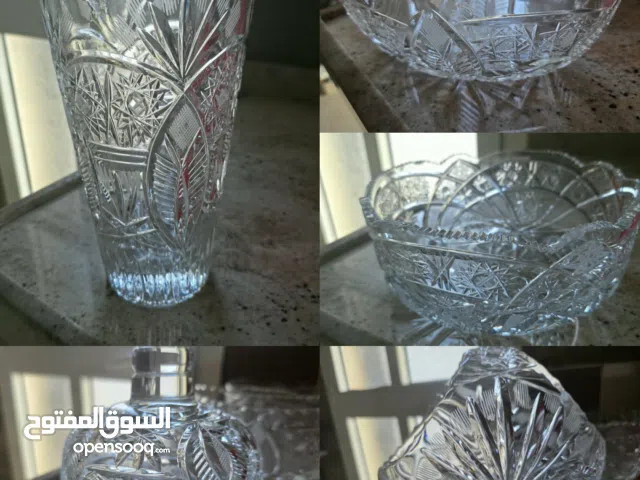 كريستال تركي للبيع 5 قطع استعمال نظيف وثقيل