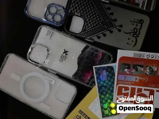 اكسسوارات ايفون 13 مش مستعملة نهاائياً / كفرات / لزقات شاشة / لزقات عدسة الكاميرة