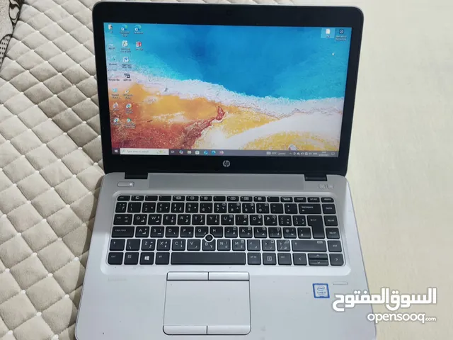 لابتوب hp core i5 الجيل السابع للبيع مستخدم قليل جداً 225الف وبي مجال