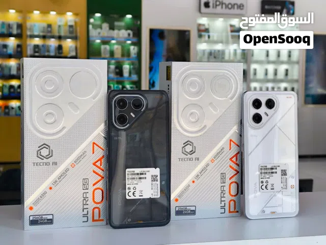 جهاز جديد pova 7 Altra 5G رام 24 جيجا 256 مكفول سنة متوفر توصيل وهدية