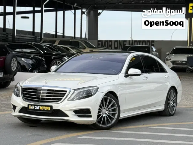 MERCEDES BENZ S400 V6 GCC FULL OPTION  EXTERIOR COLOR :WHITE INTERIOR COLOR BROWN