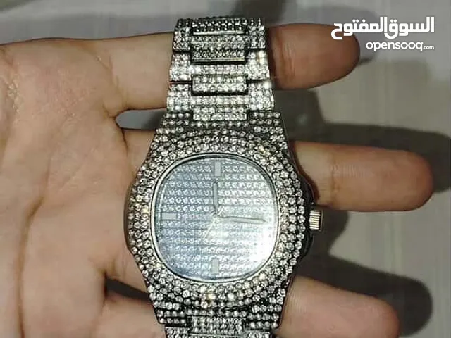Shiny diamond iced out watch