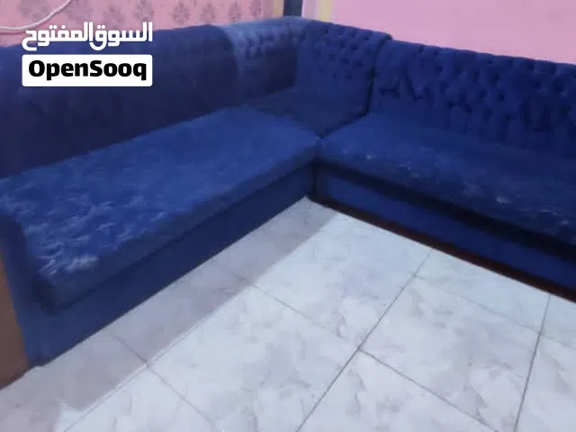 كنبة لون ازرق خارجي