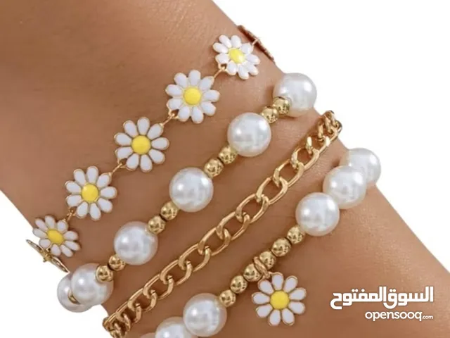 طقم أساور زهور