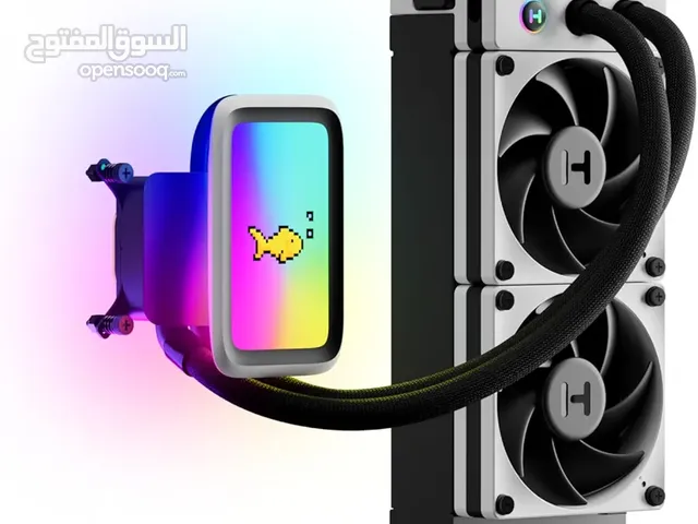 Hyte Thicc Q60 240mm CPU Liquid Cooler With IPS 5 inch LCD تبريد مائي  احترافي